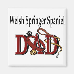 Welshe Springer Spaniel Vader Cadeaus Magneet