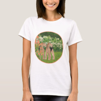 Welshe Terriërs Koraaltuin T-shirt