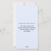 Welshe trots Sint-David-dag aangepaste tekst Feestdagenkaart (Achterkant)