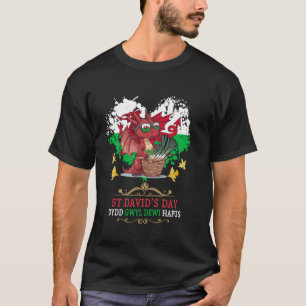 Welshe Vlag Outfit Idee Voor Kinderen St Davids Da T-shirt