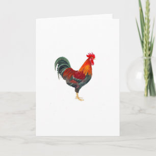 Welsummer Rooster Wenskaart Kaart