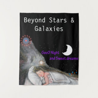 Welterusten en zoete droom wandkleed