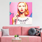 WELTHIT, blond Ladies  - Pop Art Serie Canvas Afdruk (Insitu (Woonkamer))