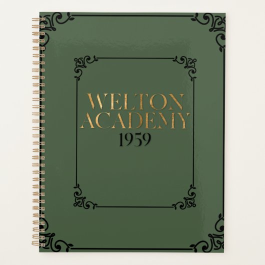 WELTON ACADEMY - DARK ACADEMIA PLANNER (Voorkant)