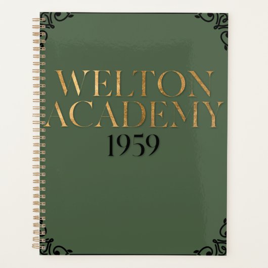 WELTON ACADEMY - DARK ACADEMIA PLANNER (Voorkant)