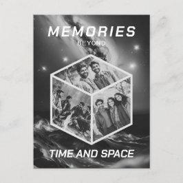 Weltraum 3D Foto Würfel Bilder Kollage Briefkaart