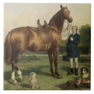 Welvaart (olie op doek) tegeltje