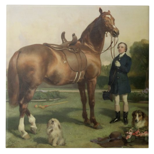 Welvaart (olie op doek) tegeltje (Voorkant)