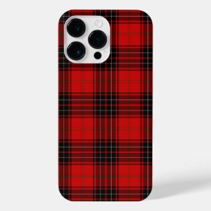 Wemyss tartan red black plaid iPhone 14 pro max hoesje