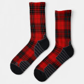 Wemyss tartan red black plaid sokken (Links)