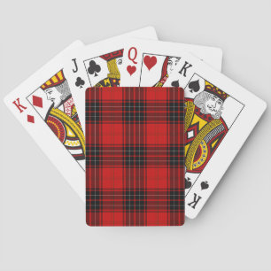 Wemyss tartan red black plaid speelkaarten
