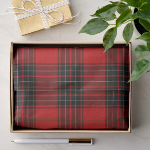 Wemyss tartan red black plaid tissuepapier
