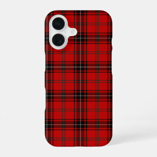 Wemyss Tartan Rood en Zwart Schotse Ruit iPhone 16 Hoesje