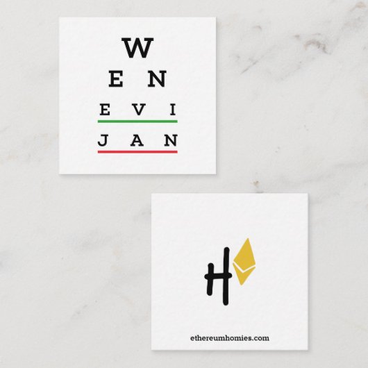 WEN EVIJAN INFORMATIEKAARTJE (Voorkant / Achterkant)