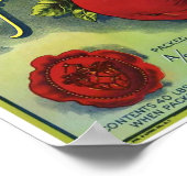  Wenatchee appels Cashmere Washington Fruit Poster (Hoek)