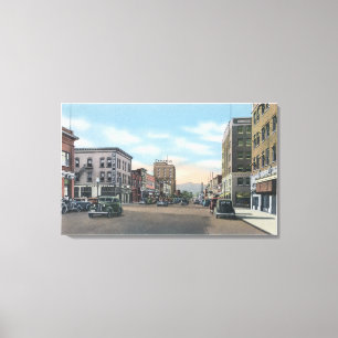 Wenatchee, de Scène van de Weg WashingtonWenatche Canvas Afdruk
