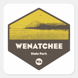 Wenatchee State Park, Washington Vierkante Sticker