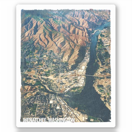 Wenatchee, WA Sticker (Voorkant)