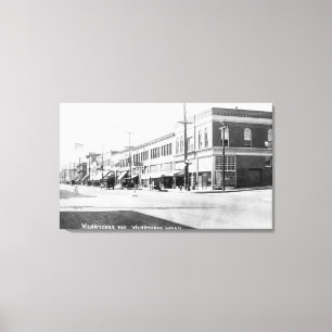Wenatchee, WashingtonView of Wenatchee Avenue Canvas Afdruk