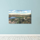 Wenatchee, WashingtonView van Ohme tuinen # 1 Canvas Afdruk (Insitu (Houten vloer))