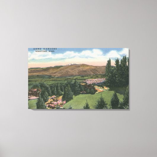 Wenatchee, WashingtonView van Ohme tuinen # 2 Canvas Afdruk (Voorkant)