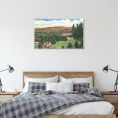 Wenatchee, WashingtonView van Ohme tuinen # 2 Canvas Afdruk (Insitu (Slaapkamer))