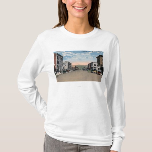 Wenatchee, WashingtonWenatchee Avenue Scene # 2 T-shirt (Voorkant)
