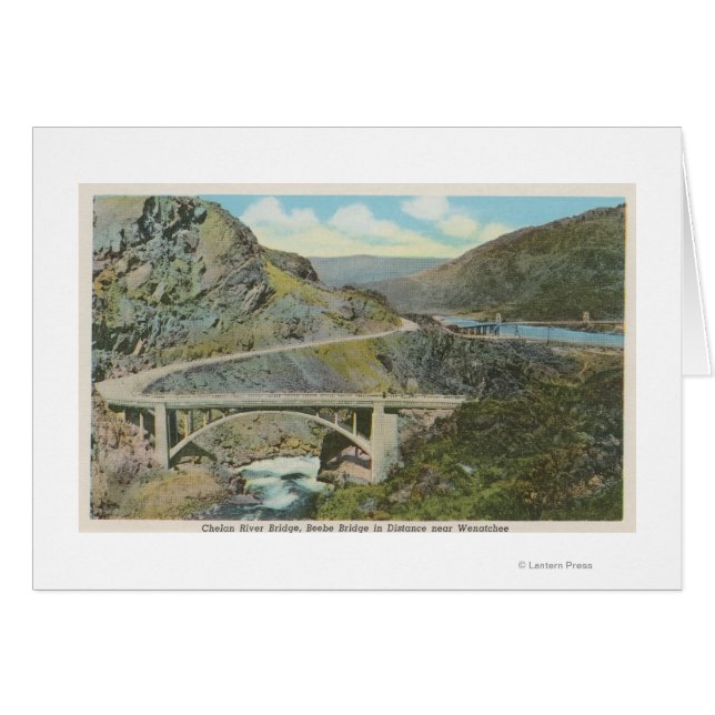 Wenatchee, WAView du pont de la rivière Chelan (Devant horizontal)