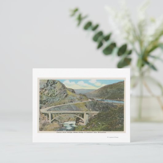 Wenatchee, WAView of the Chelan River Bridge Briefkaart (Staand voorkant)