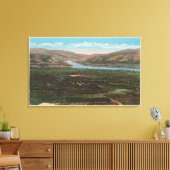 Wenatchee, WAView of Valley & Columbia River Canvas Afdruk (Insitu (Woonkamer))