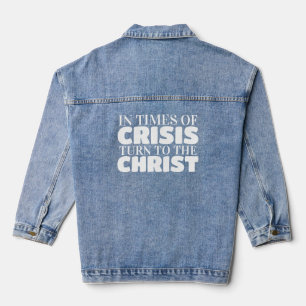 Wend u tot Jezus Christus, onze Heer en Redder Denim Jacket