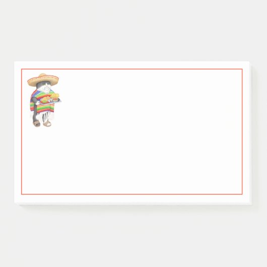 WENDELITO CAT 10"X6" Post it Notes (Voorkant)