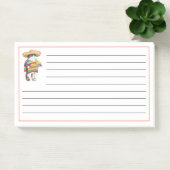 WENDELITO CAT Notes Post-it 10"x6" + Lignes (Bureau)