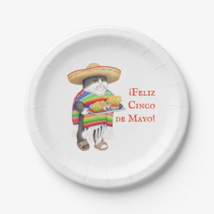 WENDELITO Cinco de Mayo 7" Papieren Bord Rond
