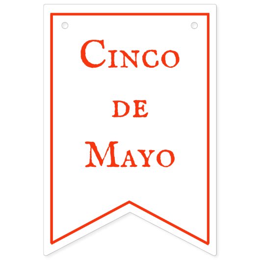 WENDELITO Cinco de Mayo Bannière Bunting (Deuxième drapeau)