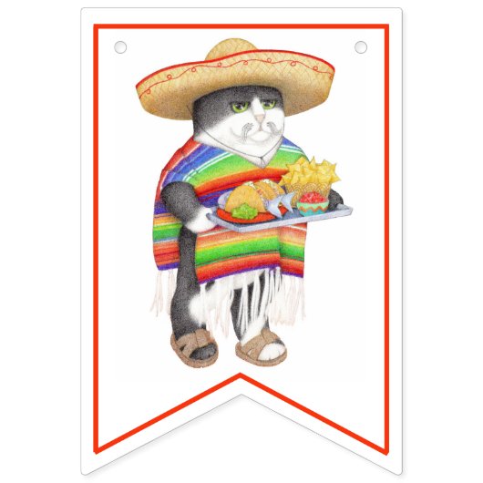 WENDELITO Cinco de Mayo Bannière Bunting (Troisième drapeau)