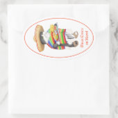 WENDELITO Cinco de Mayo Oval Stickers (Tas)