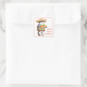 WENDELITO Cinco de Mayo Small Square Stickers (Tas)