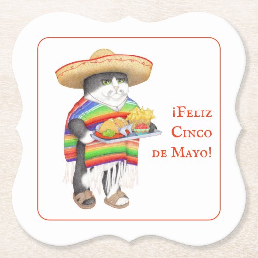 WENDELITO Cinco de Mayo Sous-verre en papier (Devant)