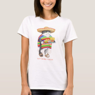 WENDELITO eet meer Tacos-T-shirt voor vrouwen T-shirt