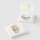 WENDELITO Marble Stone Onderzetter (Zijkant)