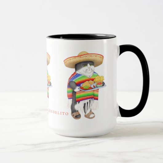 WENDELITO Tall Black Combo Mug (Droite)