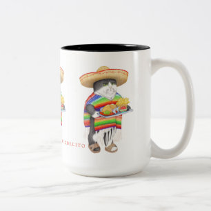 WENDELITO Tall Black Deux Tones Mug
