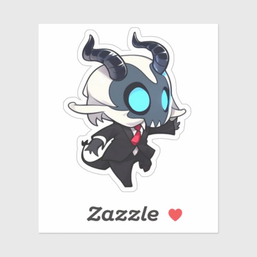 Wendigo in een Suit-Sticker Sticker (Vel)