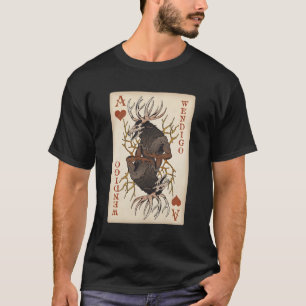 Wendigo Originele Cryptid Spelen Kaart Tarot Ace V T-shirt