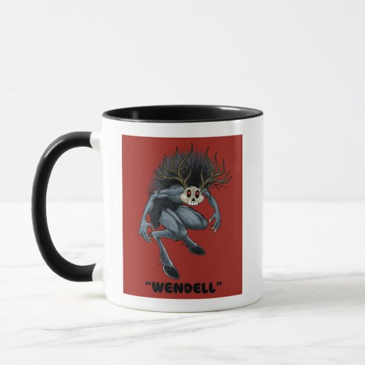 Wendigo "Wendell" Cryptid koffie mok (Links)