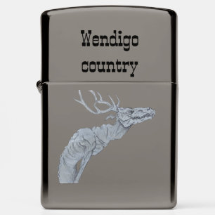 Wendigo zwarte ijs zippo aansteker