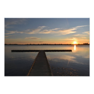 Wendouree Twilight Rust Foto Vergroting Afdruk