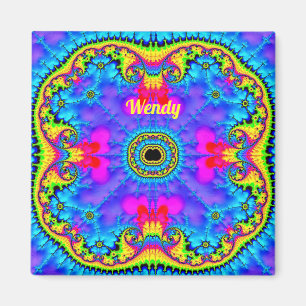 WENDY ~ 3D Fractal Design Fluoro Shades Magnet Magneet