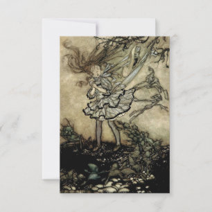 “Wendy Darling” in Kensinton van Arthur Rackham Bedankkaart